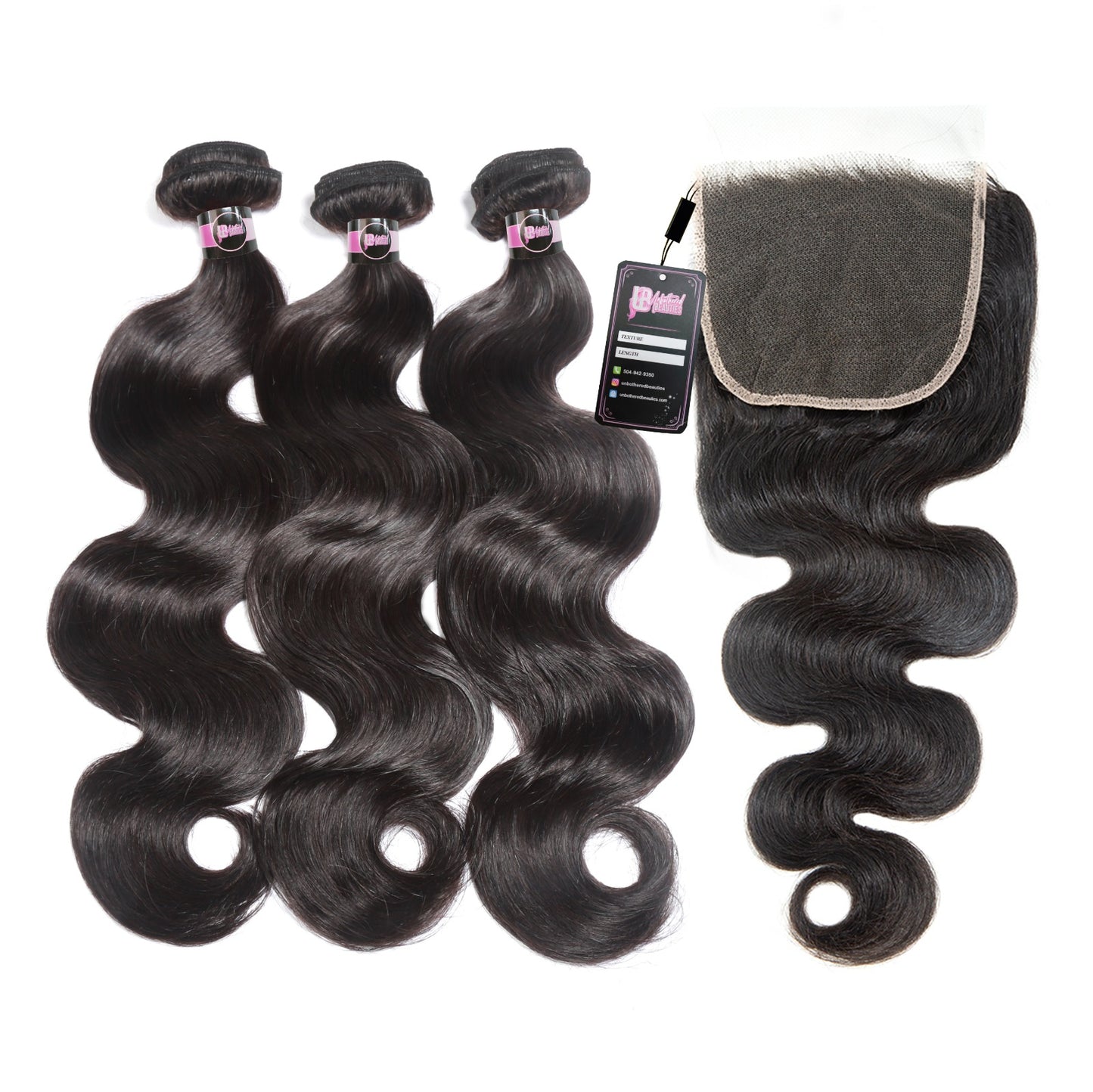 Pink Label 3 Bundle + 4x4 HD Closure Deals