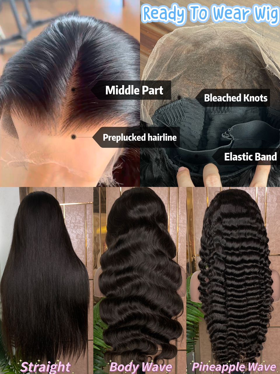 (Ready To Wear) 13x4 HD Frontal Wig (Pre-Order Only!!!)